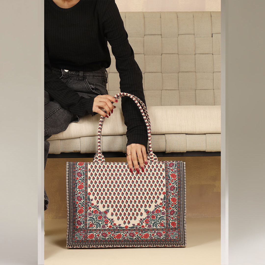 Printed Canvas Bag C-108