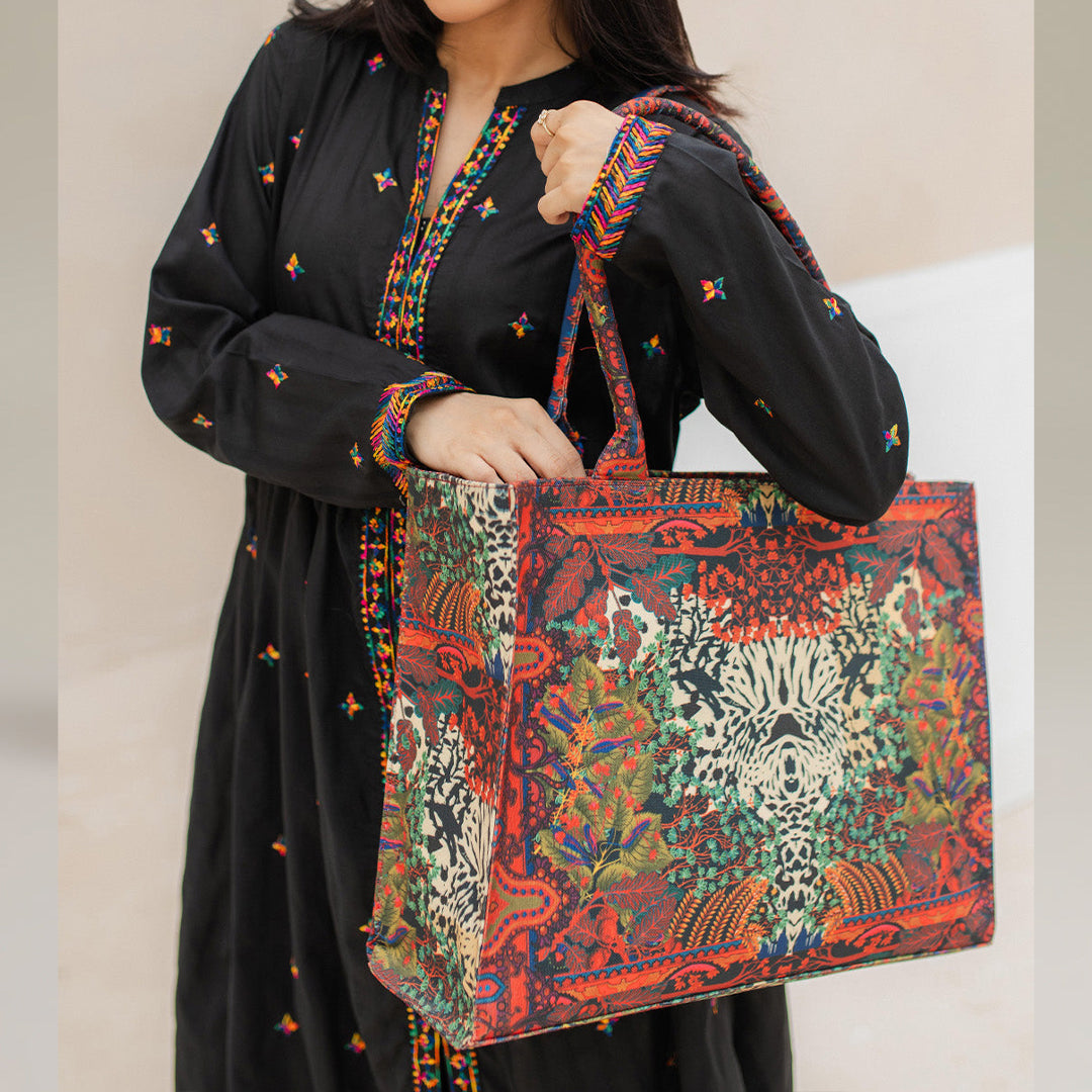 Printed Canvas  Bag C-104