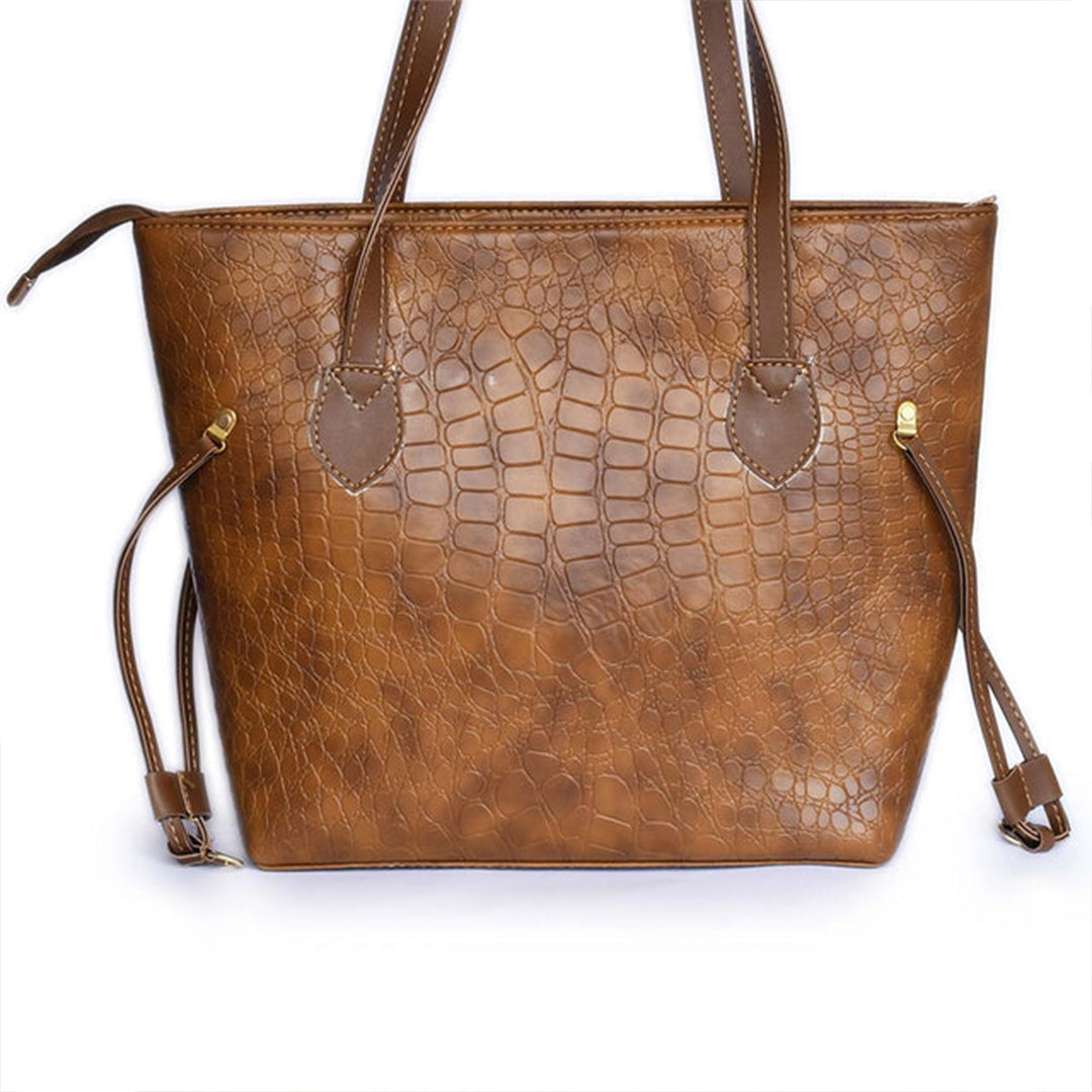 Croco tote bag