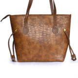 Croco tote bag