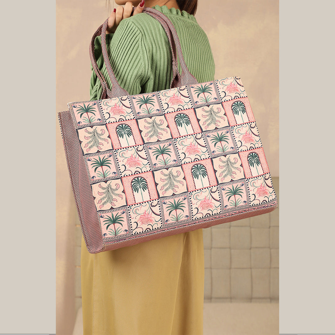 Printed Canvas  Bag C-116