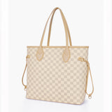 Checkerd tote bag