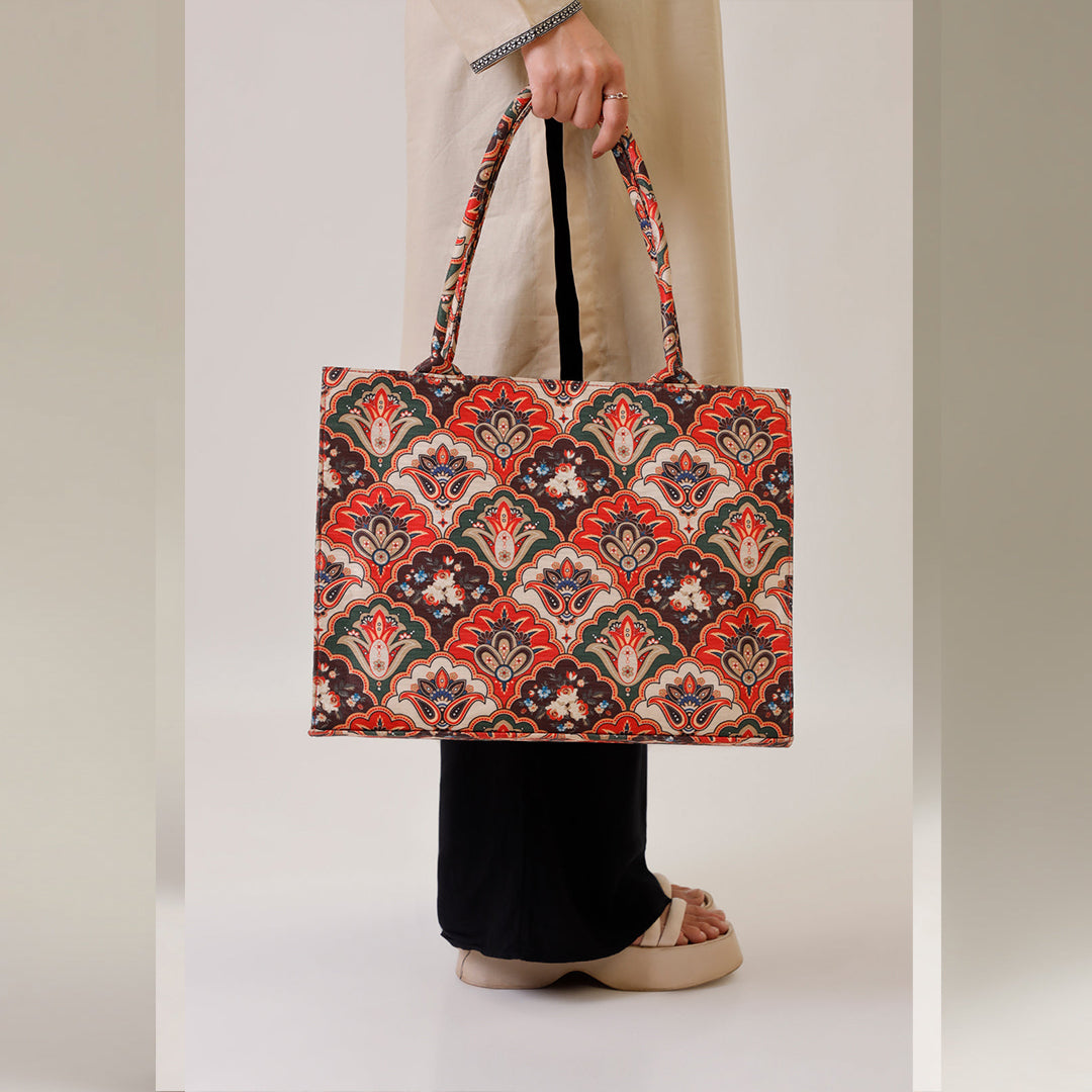 Printed Canvas  Bag C-106