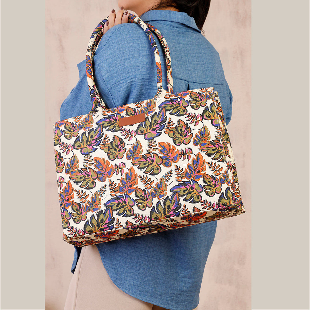 Printed Canvas  Bag C-118