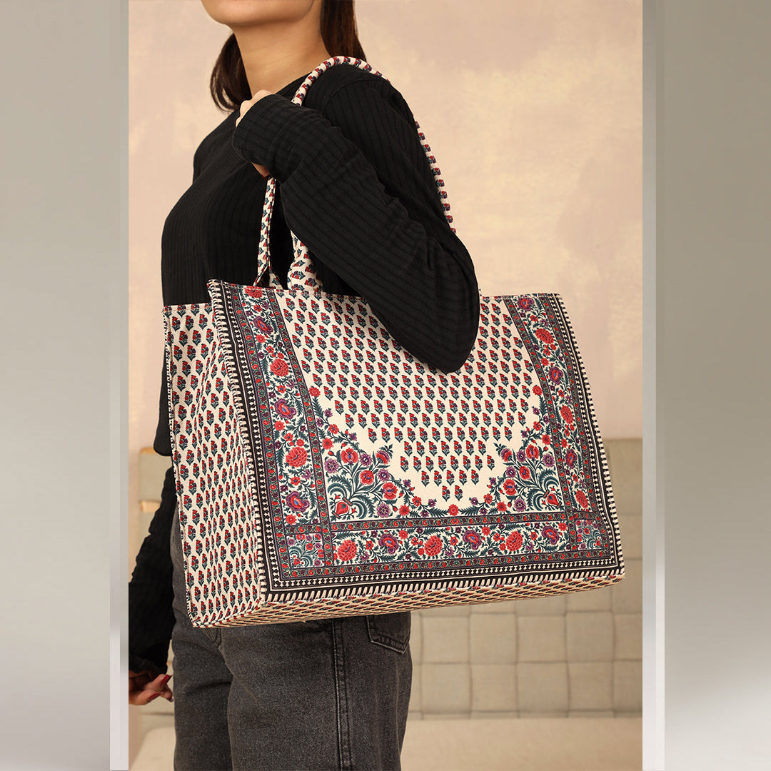 Printed Canvas  Bag C-108