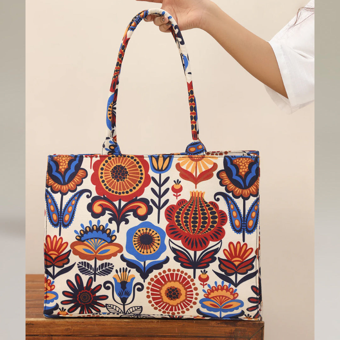 Printed Canvas  Bag C-102