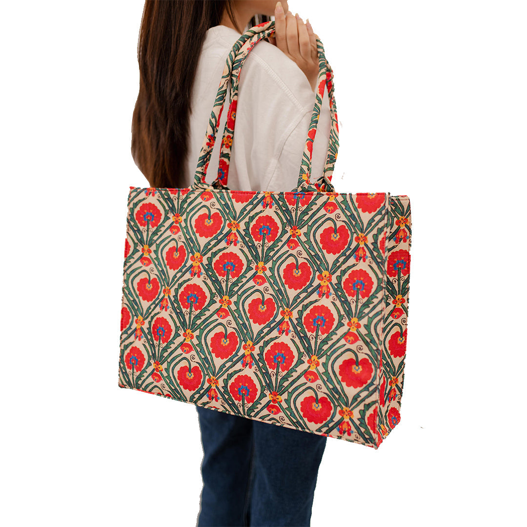 Printed Canvas  Bag C-119